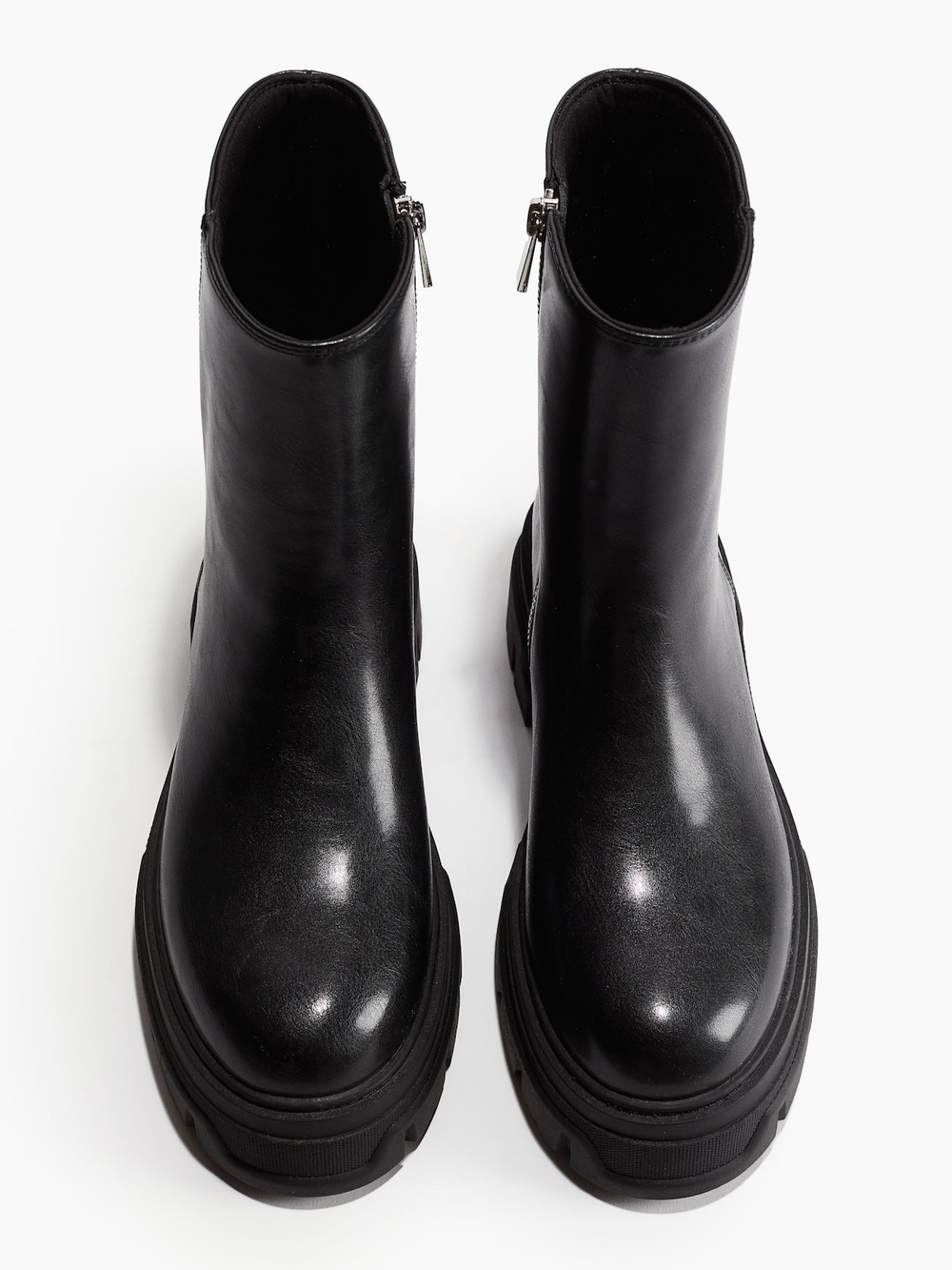 H&M Black Chunky Platform Ankle Boots